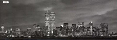 New York, New York - Five Icons B&W by Jerry Driendl Wall Art Décor 13 x 38 Art Print