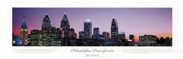 Philadelphia, Pennsylvania - City View by Jerry Driendl Wall Art Décor 12 x 36 Art Print
