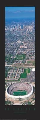Philadelphia, Pennsylvania - Veterans Stadium by Jerry Driendl Wall Art Décor 36 x 12 Art Print