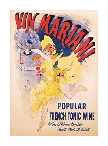 Vin Mariani by Jules Cheret Wall Art Décor 24 x 17 3/4 Art Print