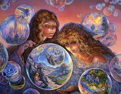 Bubble World by Josephine Wall Wall Art Décor 24 x 36 Art Print