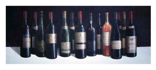 Winescape by Lincoln Seligman Wall Art Décor 9 x 19 3/4 Art Print