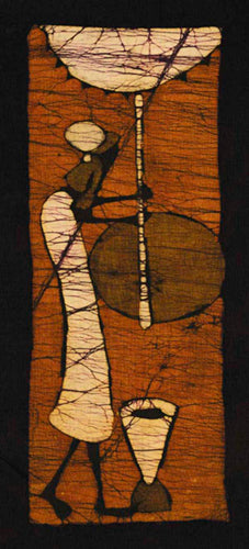 Batik VI by Setsinala Wall Art Décor 19 3/4 x 9 Art Print