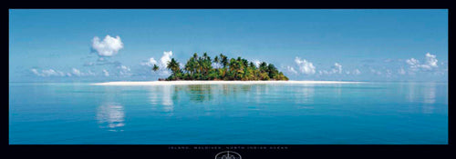 Island, Maldives, North Indian Ocean by Sunset Baumann Wall Art Décor 13 x 37 Art Print