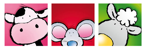 Animal Friends II by Jean Paul Wall Art Décor 13 x 37 Art Print