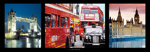 London by Photography Collection Wall Art Décor 13 x 37 Art Print