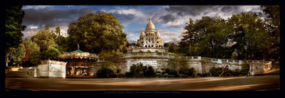 Framed Le Sacré-Coeur, Paris by Stéphane Rey-Gorrez | 13 x 37