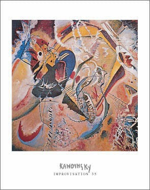 Improvisation 35 by Wassily Kandinsky Wall Art Décor 28 x 22 Art Print