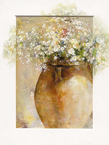 Flowers in a Pot I by Willem Haenraets Wall Art Décor 31 1/2 x 23 1/2 Art Print