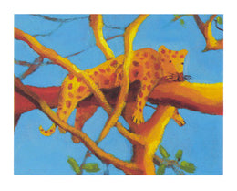 Leopard by Chris Gilvan-Cartwright Wall Art Décor 15 3/4 x 19 3/4 Art Print