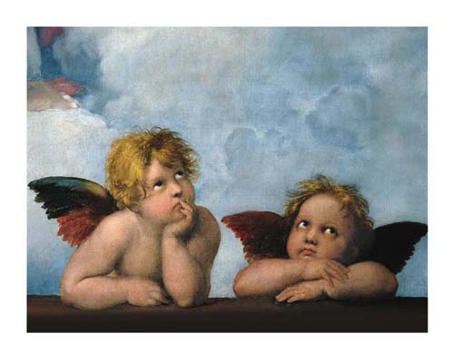 Little Angels by Raphael - Raffaello Santi Wall Art Décor 15 3/4 x 19 3/4 Art Print