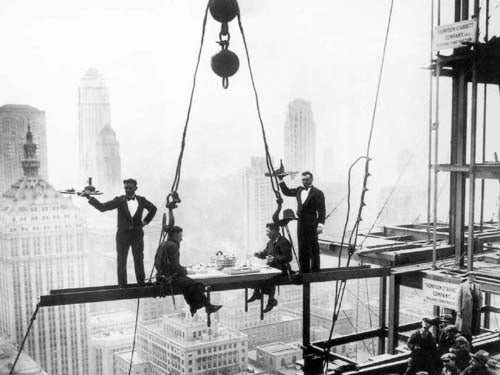 Framed Lunch Above Manhattan by Photography Collection | 15 3/4 x 19 3/4 A...