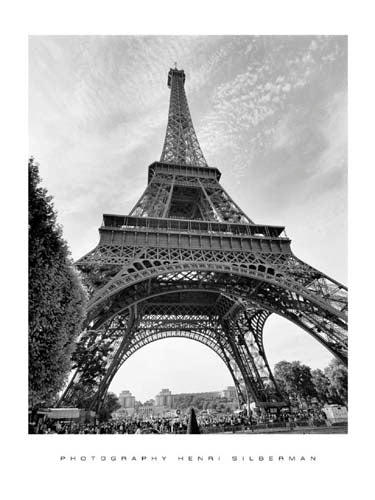 La Tour Eiffel, Paris by Henri Silberman Wall Art Décor 19 3/4 x 15 3/4 Art Print