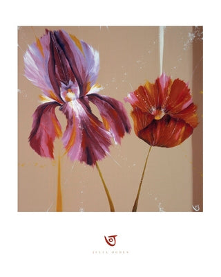 Movement Flowers by Julia Ogden Wall Art Décor 19 3/4 x 15 3/4 Art Print
