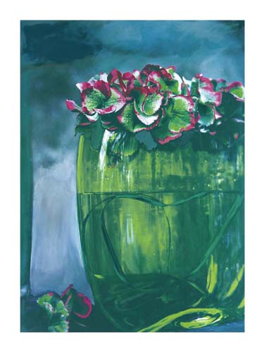 The Green Vase by Jenny Dreifuss Wall Art Décor 19 3/4 x 15 3/4 Art Print