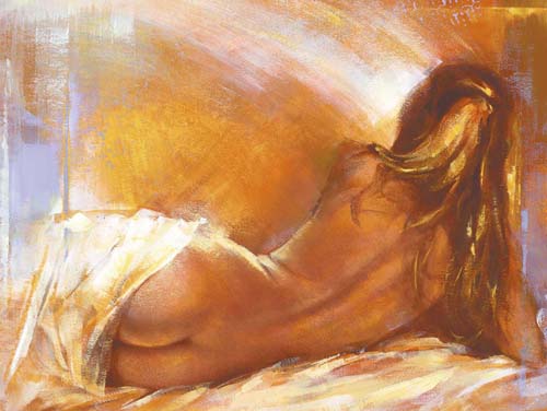 Odalisque I by Alain Dumas Wall Art Décor 15 3/4 x 19 3/4 Art Print