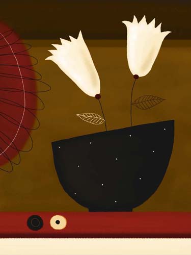 Hairbells by Jo Parry Wall Art Décor 19 3/4 x 15 3/4 Art Print