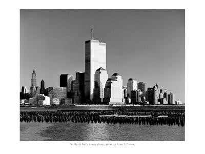 World Trade Center Art Print by Henri Silberman - Iconic NYC Landmark Wall Decor 15 3/4 x ...