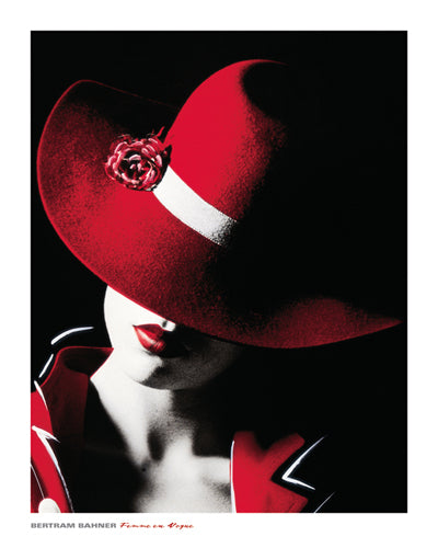 Femme en Vogue I by Bertram Bahner - Elegant Fashion Art Print 19.3x13.75 inches