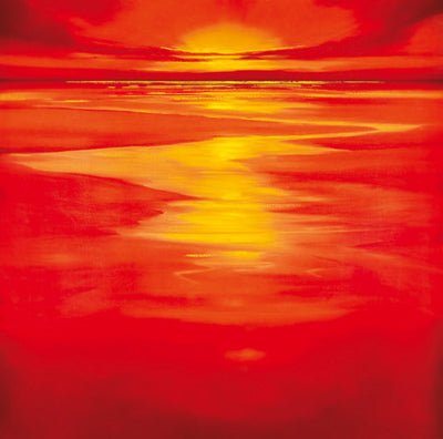 Red Evening by Robert J. Ford Art Print - Modern Wall Décor