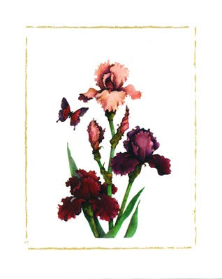 Irises of Spring I by Morgan Kari - Vibrant Floral Wall Art Print