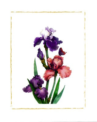 Irises of Spring II by Morgan Kari - Vibrant Floral Art Print