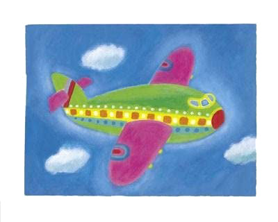 Airplane Art Print by Janie Coath - Modern Wall Décor