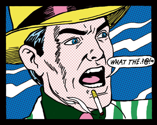 Art Print What the...?! by Tee Buzz - Modern Abstract Wall Art Decor