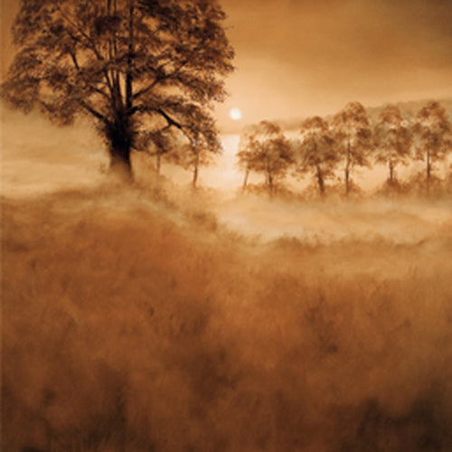 Misty Morning by Alan Parker - Serene Landscape Wall Art Print