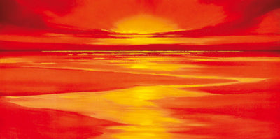 Red Sky by Robert J. Ford Wall Art Décor 19 3/4 x 39 1/2 Art Print