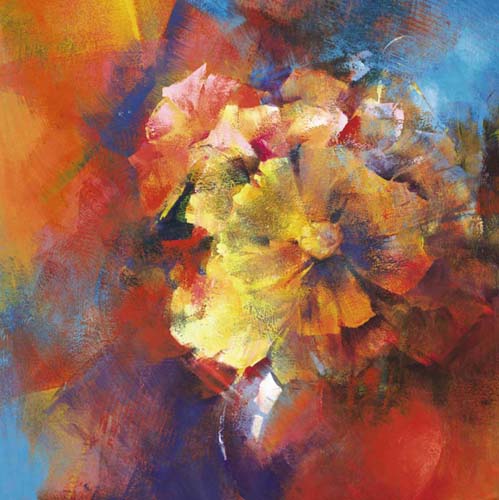 Floral Glory by Astrid DeVere Wall Art Décor 19 3/4 x 19 3/4 Art Print