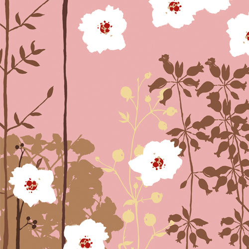 Falling Blossoms I by Louise Anglicas Wall Art Décor 19 3/4 x 19 3/4 Art Print