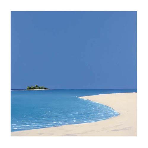 Island in the Sun I by Werner Eick Wall Art Décor 11 3/4 x 11 3/4 Art Print