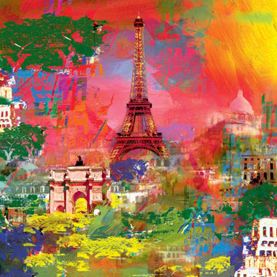 Paris by Robert Holzach Wall Art Décor 11 3/4 x 11 3/4 Art Print