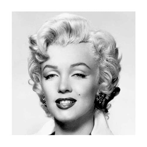Monroe Portrait by Photography Collection Wall Art Décor 11 3/4 x 11 3/4 Art Print