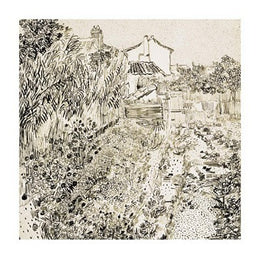 Jardin de Fleurs by Vincent van Gogh Wall Art Décor 11 3/4 x 11 3/4 Art Print