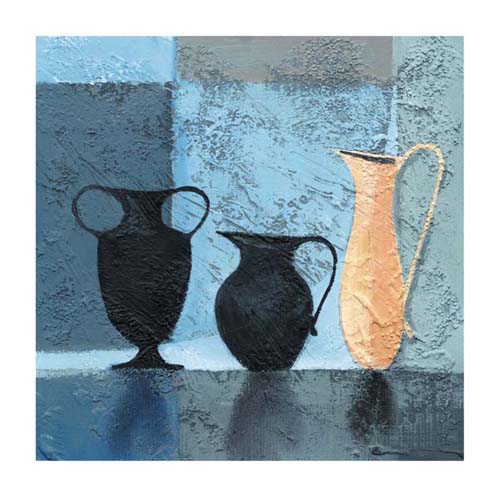 Clay Water Vase by Natalie Armstrong Wall Art Décor 11 3/4 x 11 3/4 Art Print
