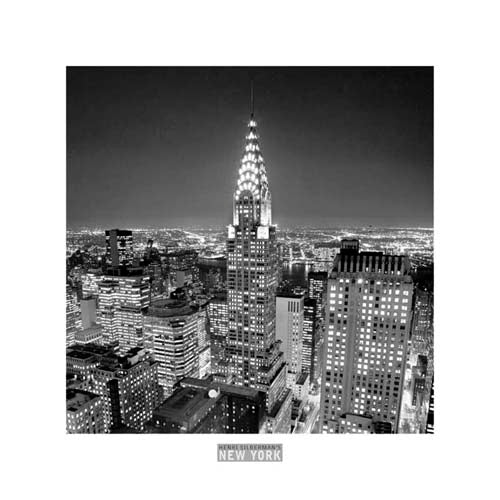 Framed Art Chrysler Building by Henri Silberman | 11 3/4 x 11 3/4