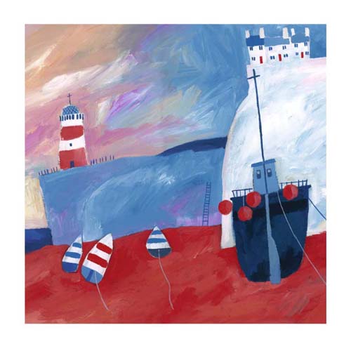 Low Tide by Dave Jaundrell - Serene Coastal Art Print for Home Décor