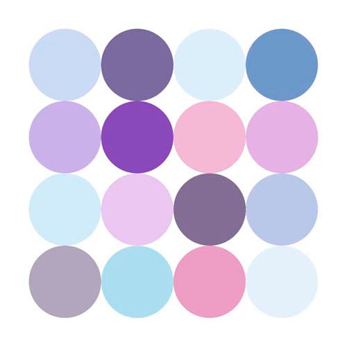 Sixteen Circles Make a Square I by Tasmin Phoenix - Modern Abstract Wall Art Print 11.75 x 11.75 inches