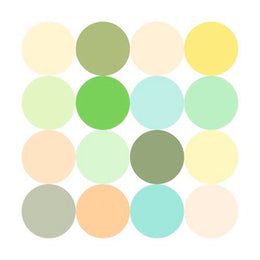 Sixteen Circles Make a Square II by Tasmin Phoenix - Abstract Geometric Art Print, 11 3/4 x 11 3/4 " Wall Decor