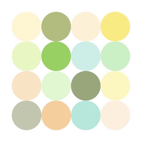 Sixteen Circles Make a Square II by Tasmin Phoenix - Abstract Geometric Art Print, 11 3/4 x 11 3/4 " Wall Decor