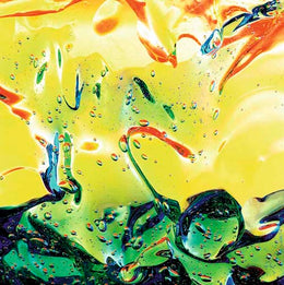 Oxygen I by Yannick Yanoff - Abstract Blue & White Wall Art Print, 11.75 x 11.75 inch