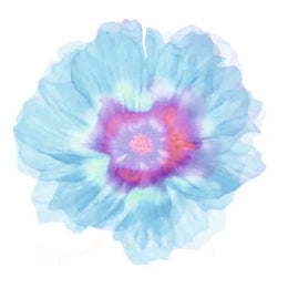 Fleur Bleue by Robin Art Print - Abstract Blue Floral Wall Art Décor