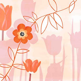 Sogetsu by Kate Knight: Modern Abstract Art Print | 11.75 x 11.75 Wall Decor