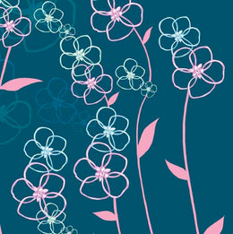 Ike Bana II by Kate Knight - Floral Abstract Wall Art Print | 11.75 x 11.75 Décor