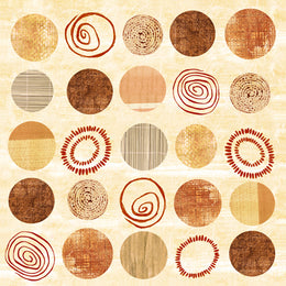 Twenty Five Circular Variations I by Louise Anglicas - Abstract Art Print | Modern Wall Décor