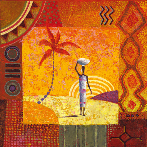 Karibu by Eduardo Jindani Art Print - 11.75 x 11.75 Wall Decor