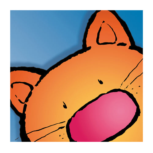 Framed Cat by Jean Paul | 11 3/4 x 11 3/4