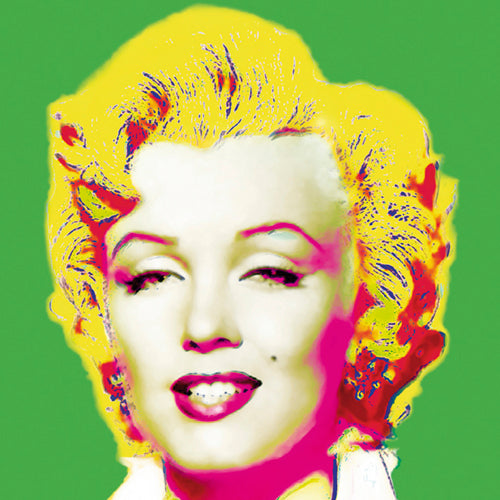 Framed Marilyn in Green by Wyndham Boutler | 11 3/4 x 11 3/4